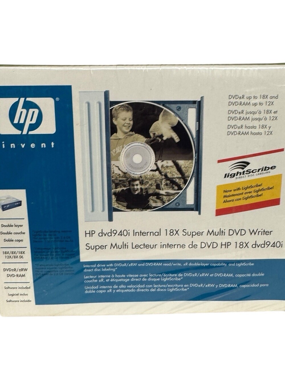 HP dvd940i Lightscribe IDE Internal 18X Super Multi DVD Writer Sealed